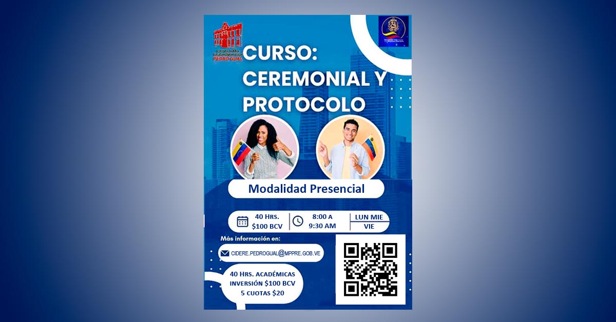 Inscripción para el Curso de Ceremonial y Protocolo