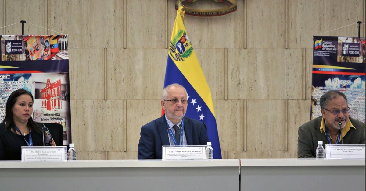 Viceministro Sassone: Política exterior de Venezuela al servicio de la soberanía