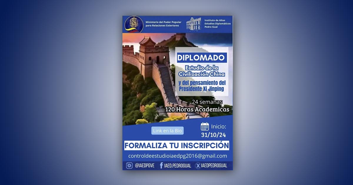 Inscripciones para Diplomado sobre China