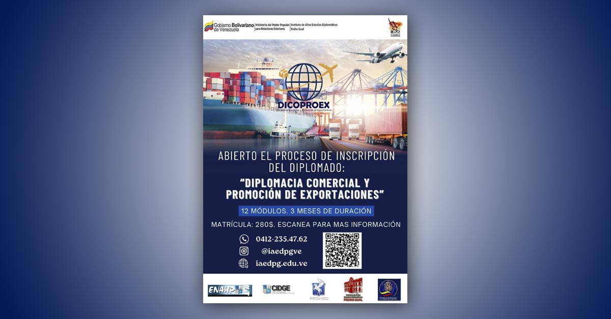 Diplomado «Diplomacia Comercial y Promoción de Exportaciones»