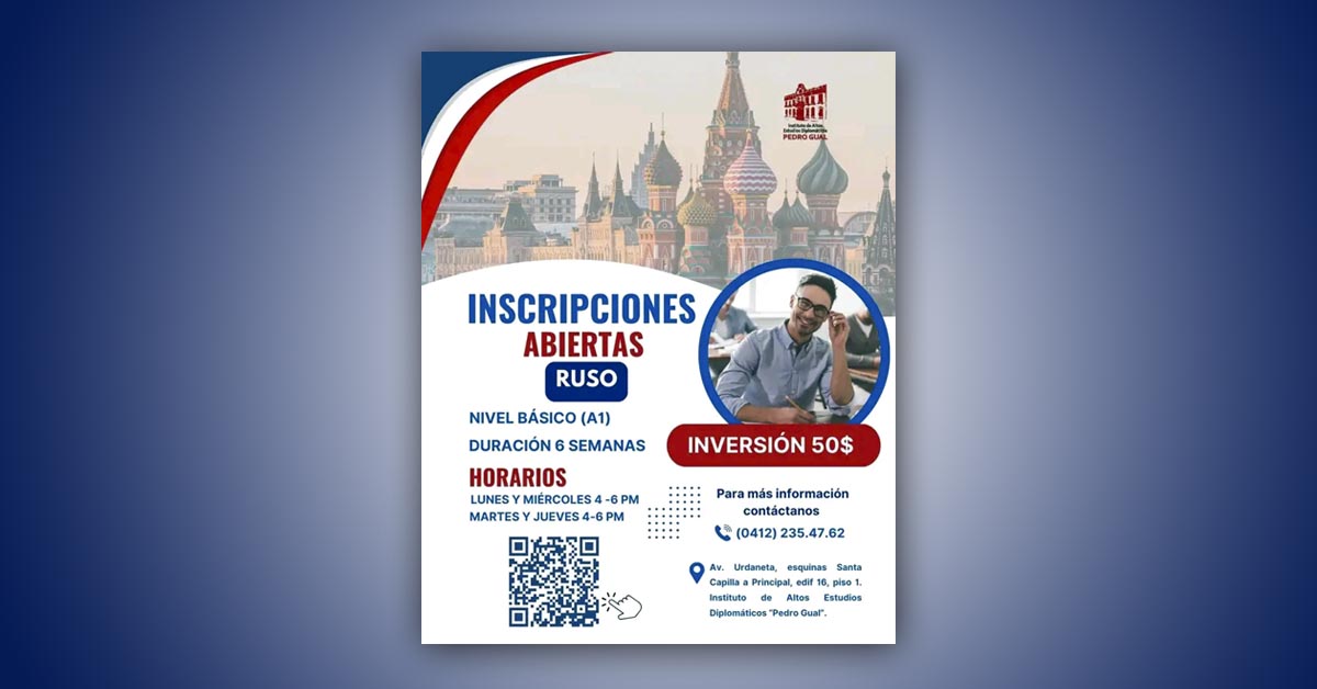 Abiertas las inscripciones para el curso de idioma ruso