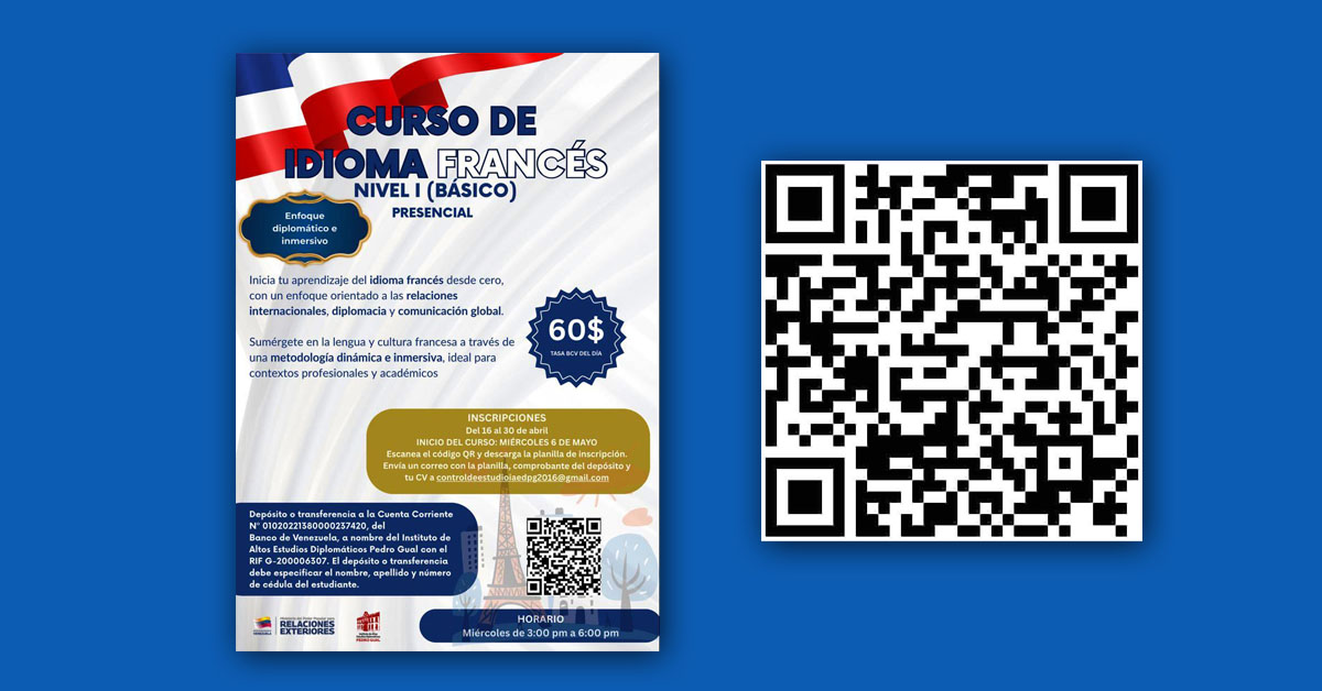 Inscripciones Curso de idioma Francés, Nivel I (Básico)