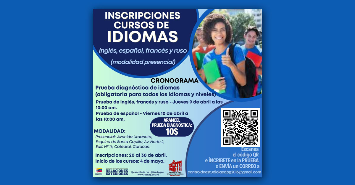 Inscripciones para Cursos de Idiomas